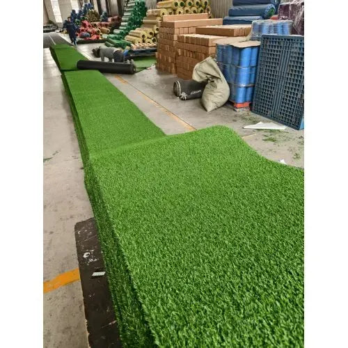 5ft X 10ft Artificial Grass Turf With Drainage Holes, 0.6' Thick Low Pile Fake Lawn Mat With Rubber Backing - Budget-Friendly Indoor Outdoor Pet Grass For Patio, Balcony, Yard, And Garden Decor