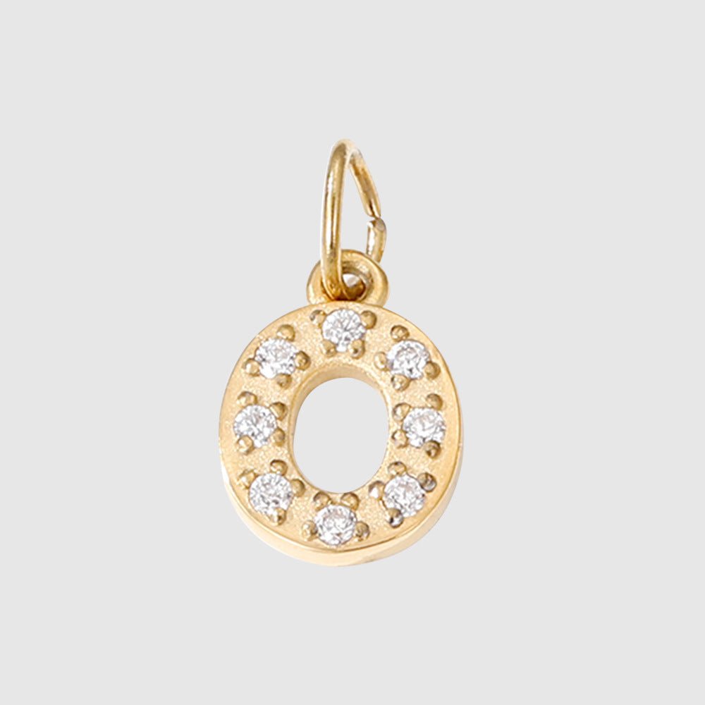 1 Piece 304 Stainless Steel Zircon Ion Plating 14K Gold Real Plated Letter Number Polished Stretch Adjustable Pendant DIY Jewelry Accessories