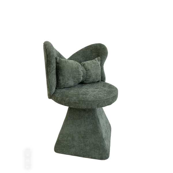 Vanity Chair With Butterfly Back,Swivel Accent Chair Dining Chairs,Makeup Stool For Bedroom Dressing Table,Suitable For Living Room,Dining Room,Study,Recreational Areas Green