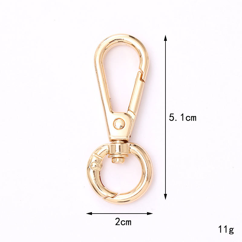 Zinc Alloy Ring Buckle Fish Mouth Buckle Key Accessories All-matching Bag