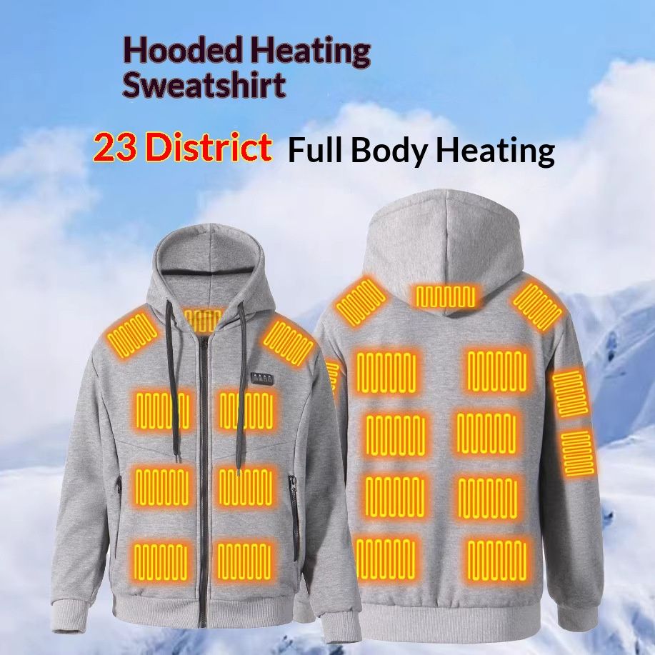 Dual-Control Smart Heating Warm Hoodie