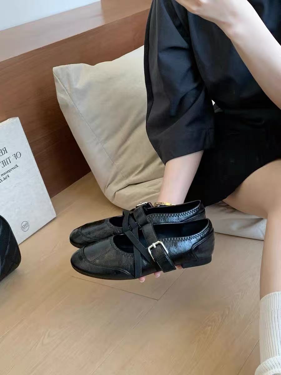 Women's Vintage Ballet Mary Janes, 2026 New Red Retro Training Shoes Casual Sneakers