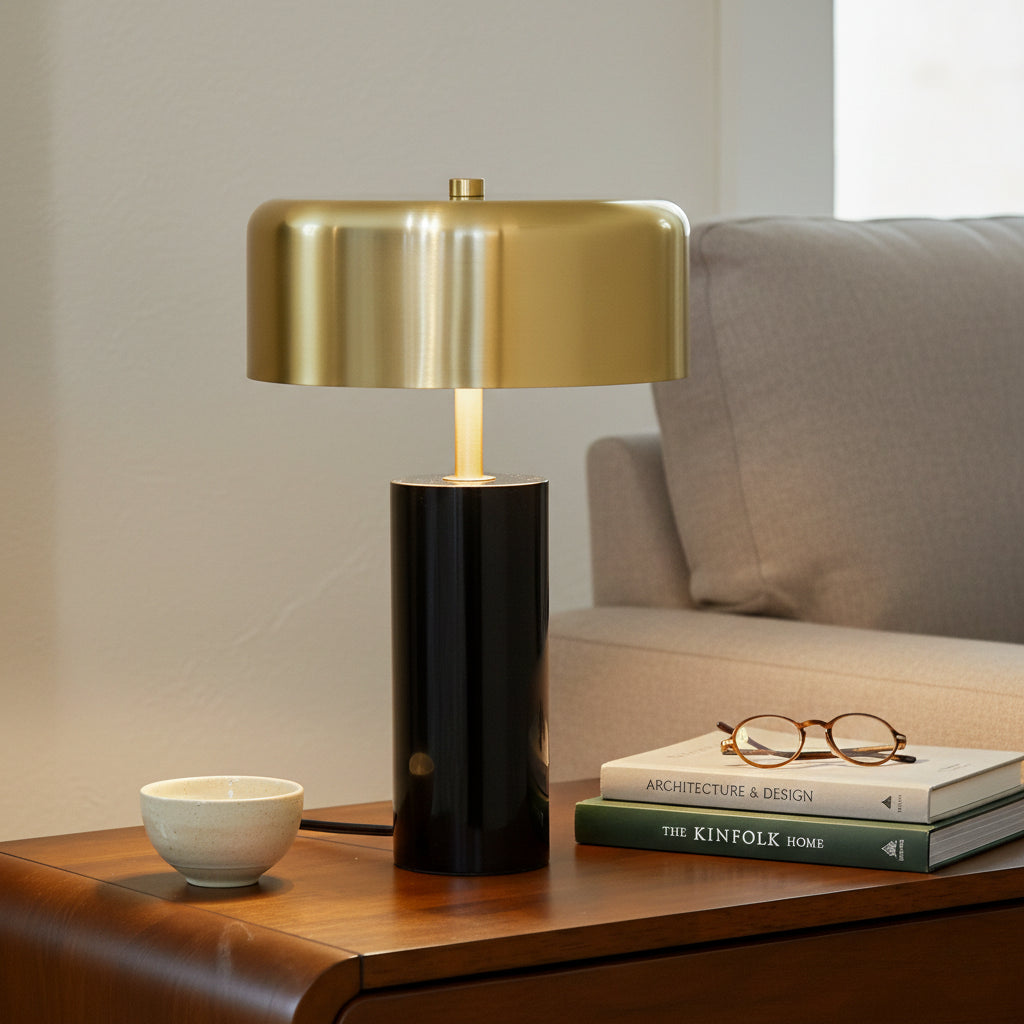 New Design Small Modern Stylish Desk Lamp In Stock In The United States, Easy To Install, Used For Bedside Table Lamp,Reading Lamp, Office, Kinetic Table Lamp - Gold Outer And White Inner 110 120V