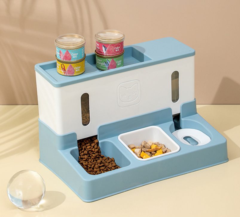 New Model Pet Cat Automatic Water Dispenser Dog Feeder Water Dispenser Combined Dog Pet Supplies