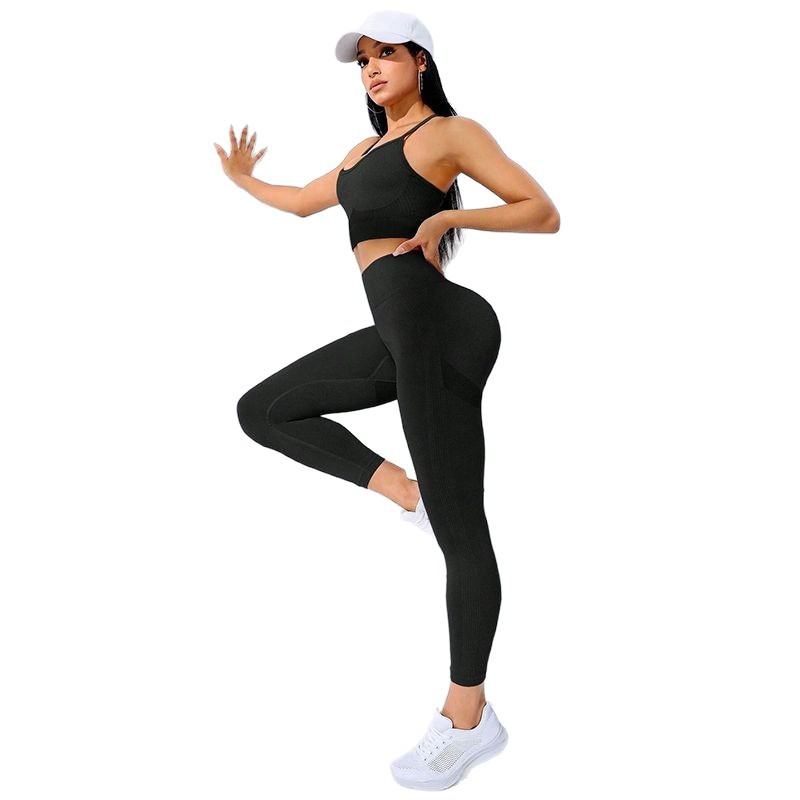 New Seamless Yoga Shorts Set For Women