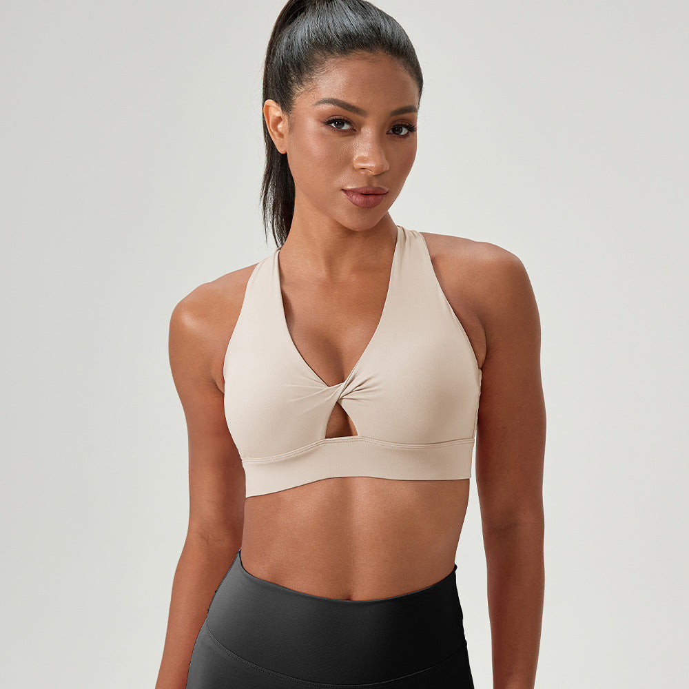 Sports Vest With Fasteners For Shock-resistant Fitness Underwear