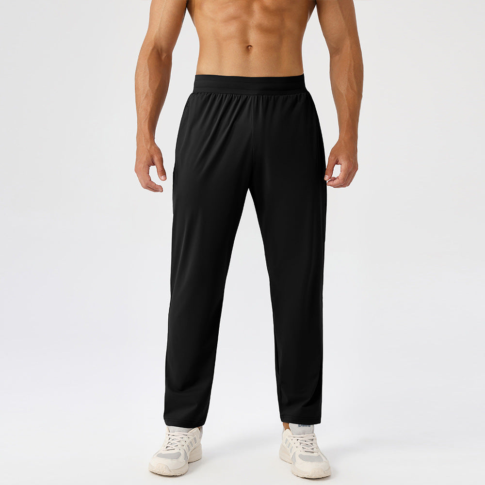 Men's Sporty Casual Long Pants, Quick-Drying And Breathable Fitness Running Trousers