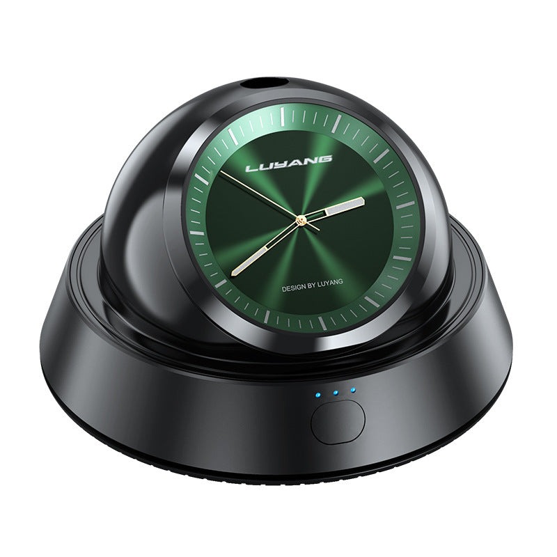 Smart In-car Aromatherapy Clock Ornament With A Light, Long-lasting Fragrance