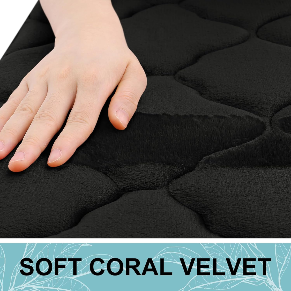Memory Foam Bath Mat Rug ,Ultra Soft And Absorbent Bathroom Rugs, Non-Slip, Comfortable, Machine Washable Bath Carpet For Bathroom Floor