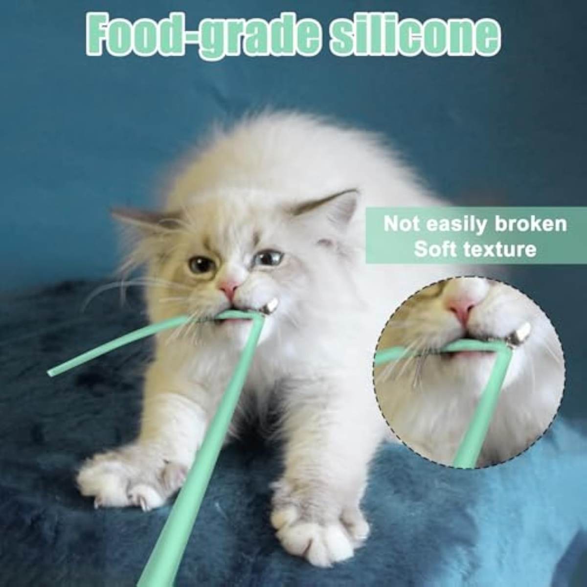 Interactive Cat Toys For Indoor Cats Swinging Tail Cat Toy For Bored Indoor Cats Self Play Electronic Cat Wand Toy With Silicone Tails Rechargeable Automatic Cat Toy For Kitten