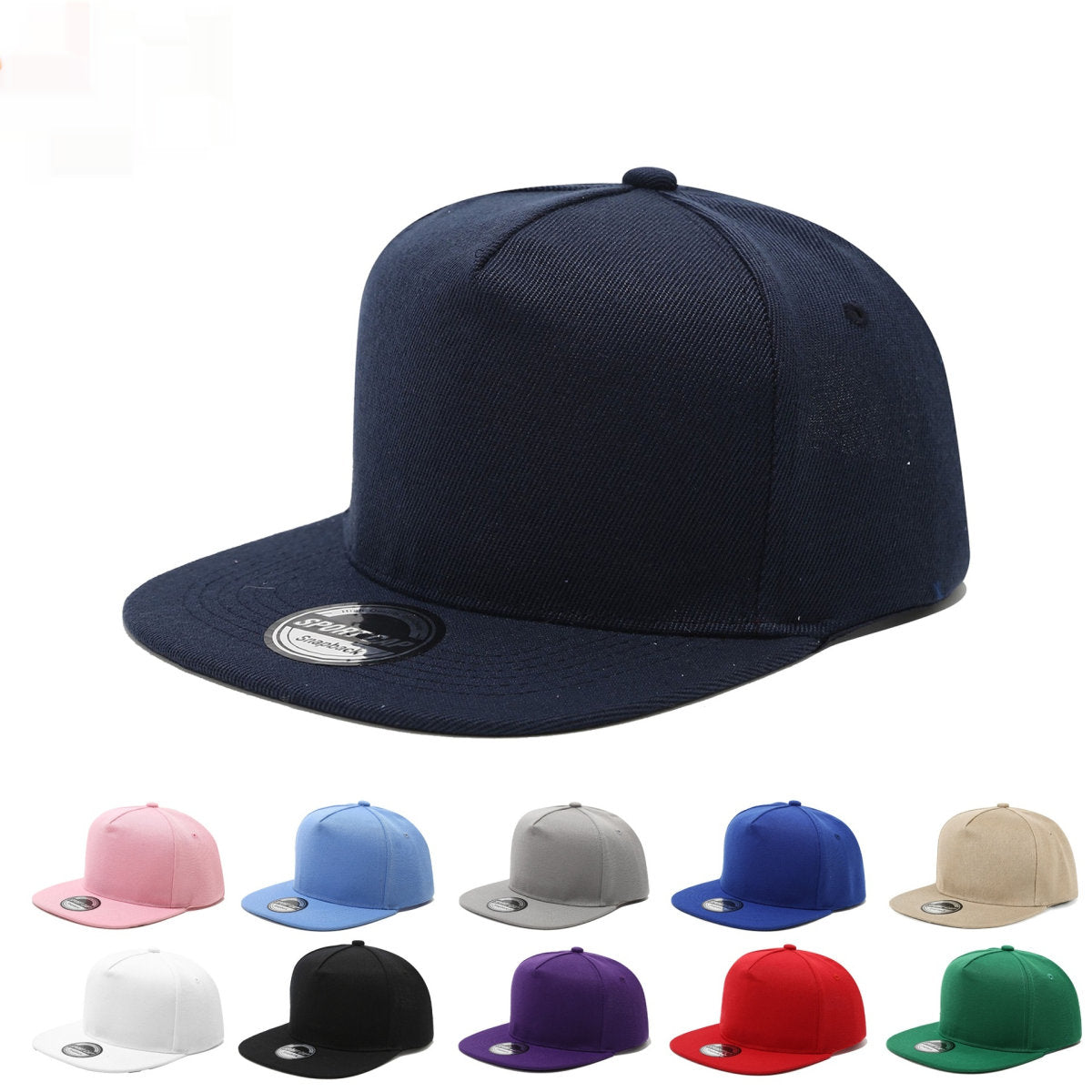 Flat-brimmed Versatile Baseball Cap For Outdoor And Street Wear Offering Sun Protection