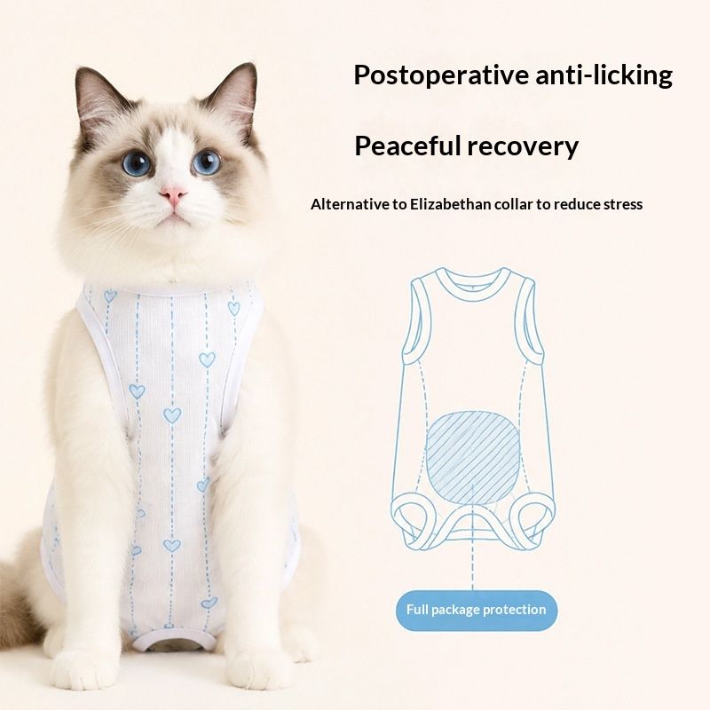 SpayNeuter Recovery Suit For Cats Postpartum Breathable Pet Supplies