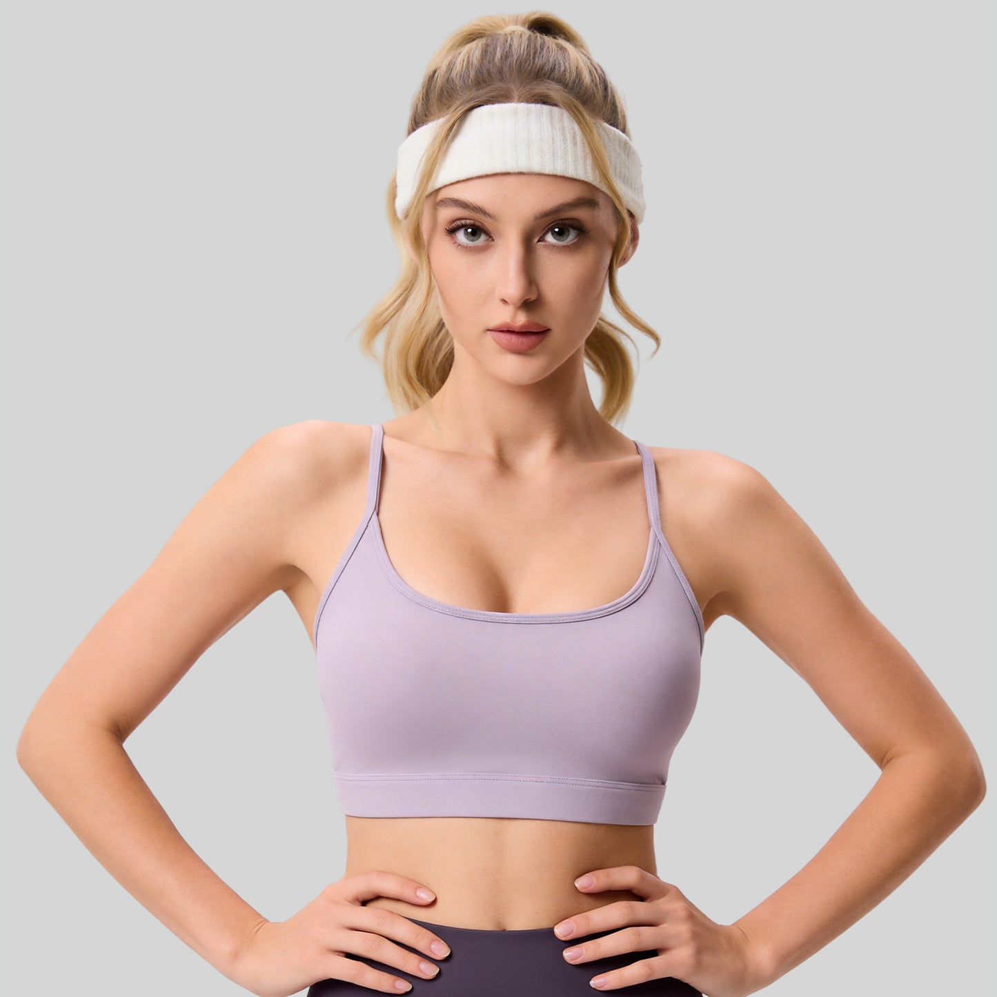 Summer Linear Sports Outfit, Anti-Chafing Activewear For Outdoor Running, Fitness & Yoga