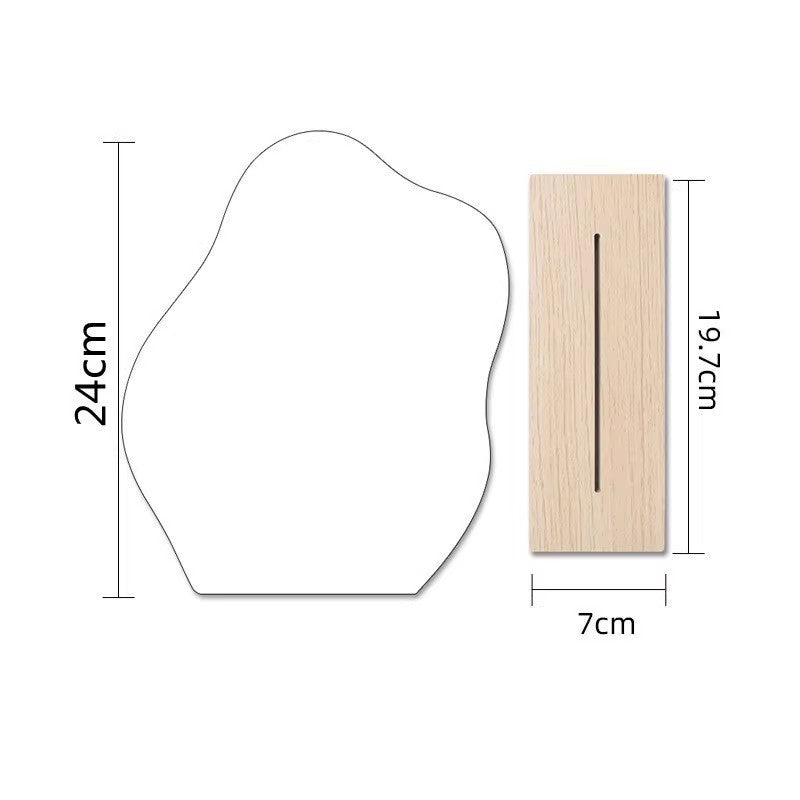 Irregular-shaped Makeup Mirror Photo Prop