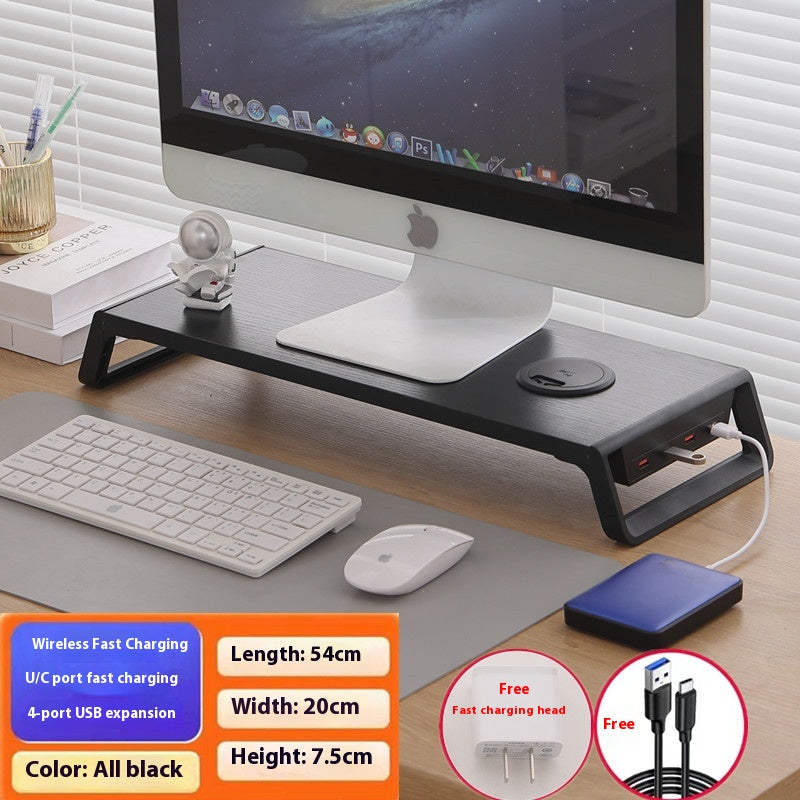 USB Docking Station Wireless Charging Storage Multi-function Indicator Light Bracket