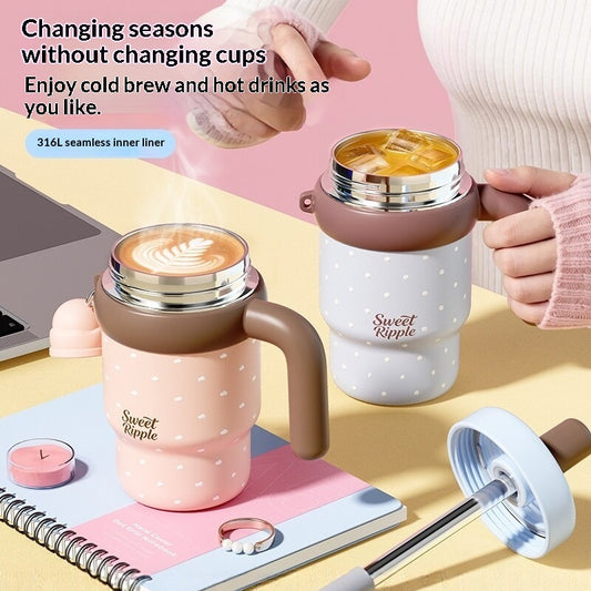 High Appearance New Straw With Large Capacity Ice Cream Cup For Home Use