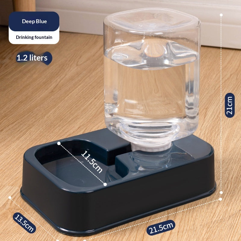 Cat Dog Bowl Food And Water Dispenser Automatic Dual-bowl Feeder Feeding Pet Supplies