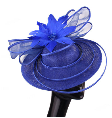 Bridal Hair Accessory - Feathered Fascinator for Wedding Banquets Parties and Photo Shoots