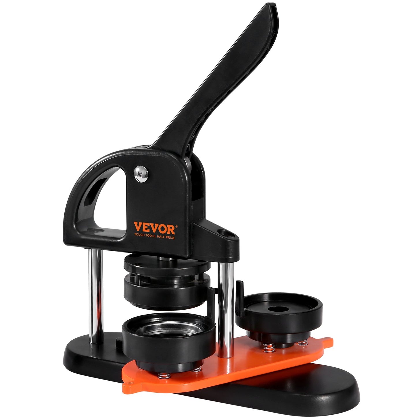VEVOR Button Maker Machine, 2.28 Inch 58mm Pin Maker With 100pcs Button Parts, Ergonomic Arc Handle Punch Press Kit, Button Maker With Panda Magic Book, For Children DIY Gifts And Christmas