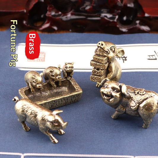 Brass Vintage Home DecorOffice Desk Tea Pet Ornament