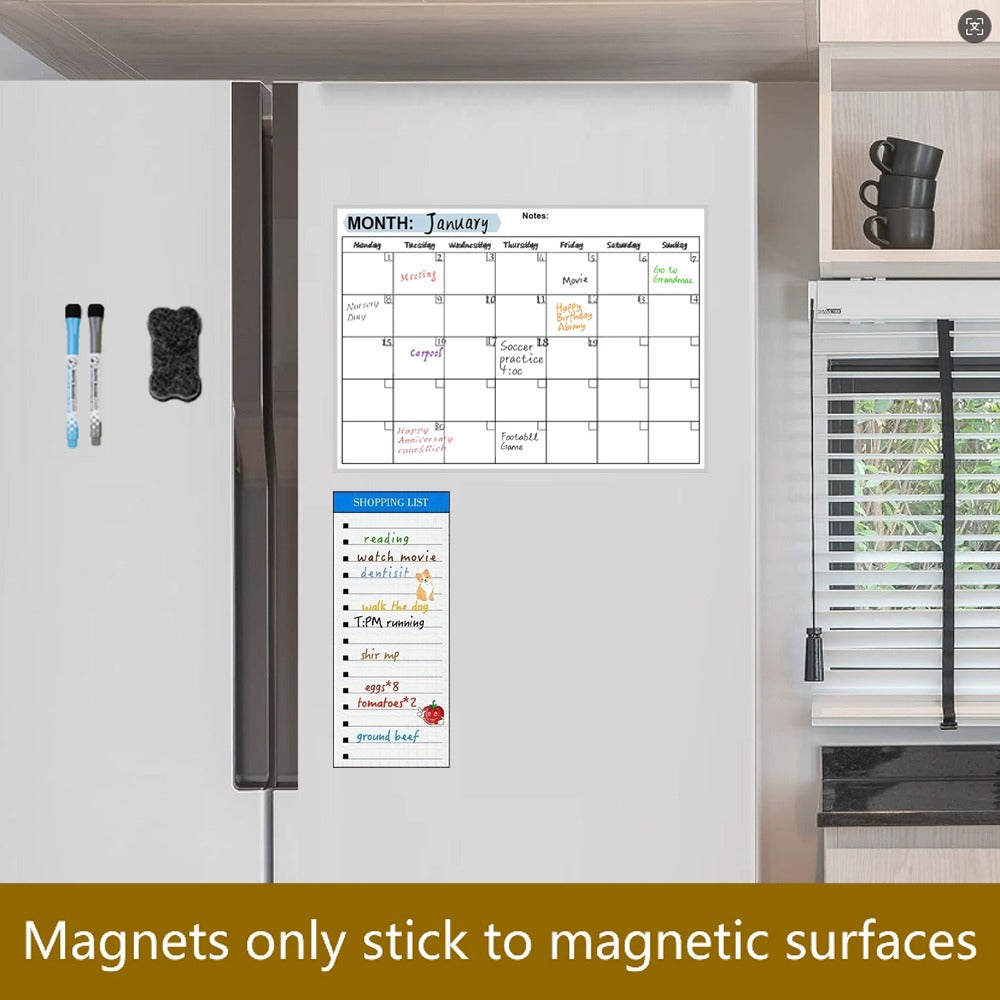 Magnetic Fridge Memo Board, Easy To Erase And Reusable, Strong Magnet, Creating A Cozy Corner At Home