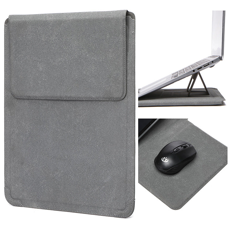 Laptop Sleeve With Built-in Bracket For Cooling Suitable For Slim And Lightweight Business Laptops