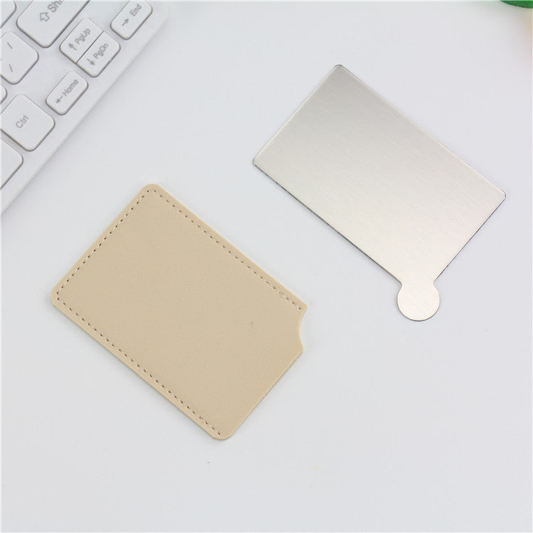 Stainless Steel Mirror Makeup Card Mirror Gift Portable Mirror