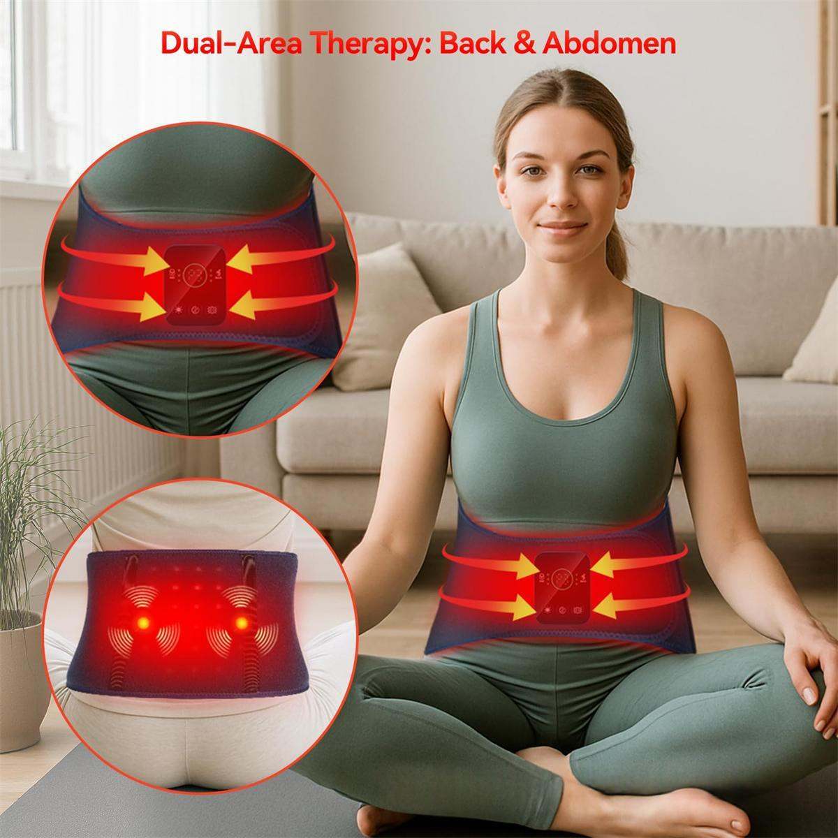 Cross-border Factory Massage Waist Belt Sweat-inducing Waist Belt With Infrared Heating
