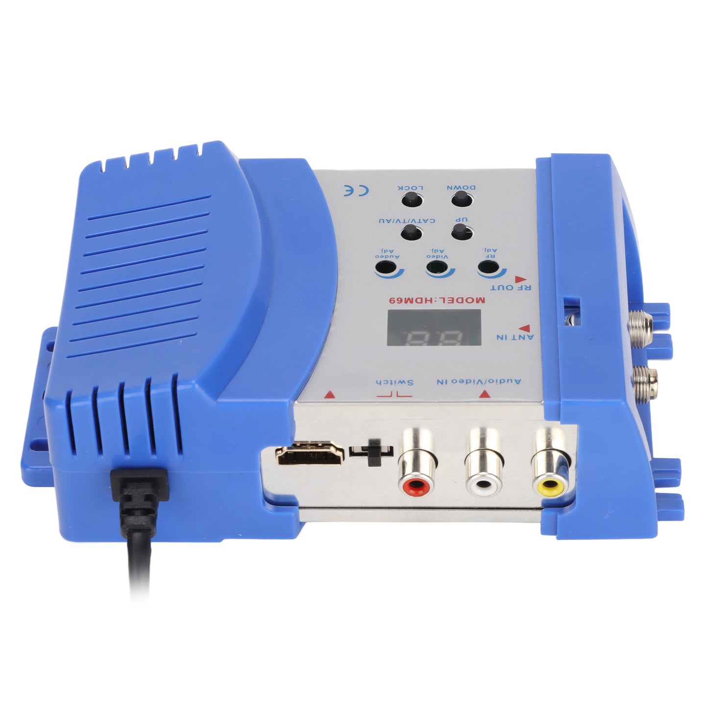 HD Modulator PAL NTSC Format Drive Free HD Multimedia Interface AV To RF Converter For Home TV 90‑240VUS Plug