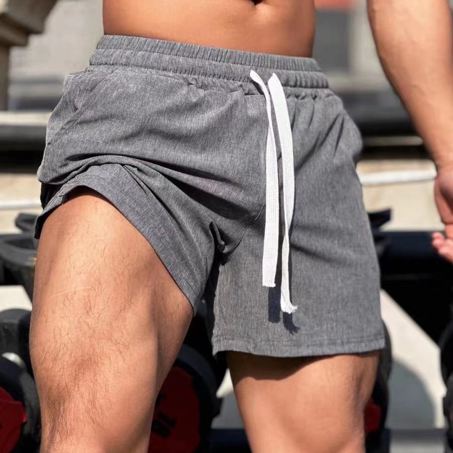 New Mens Athletic Fitness Shorts Three-quarter Length Loose-fitting