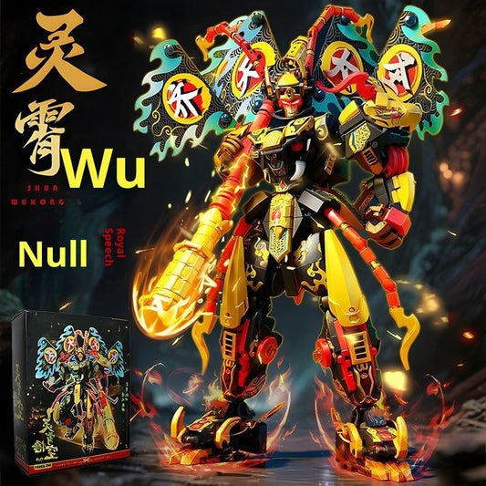 Puzzle Assembled Building Block Toys Wukong Robot Mecha Boy Gift