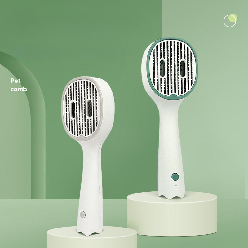 Cat Comb Dog Hair Remover Brush UVC Sterilization Pet Grooming Slicker Needle Comb Removes Tangled Self Cleaning Pet Supplies
