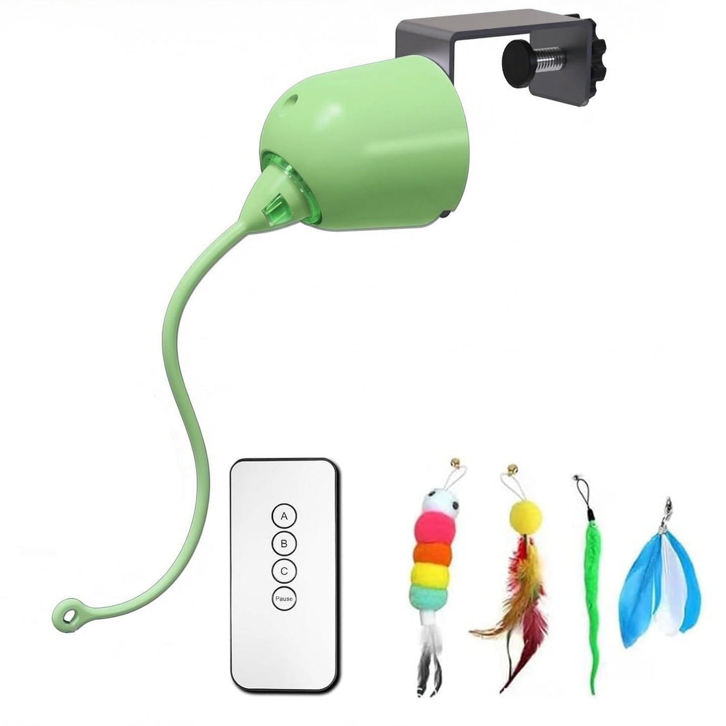 Smart Cat Teaser Stick Interactive Toy Door Hanging With Remote