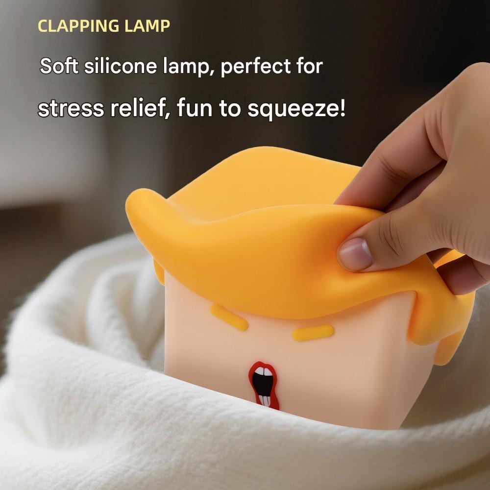 Silicone Pat Light Duck Sleeping Light USB Rechargeable Atmosphere Light Birthday Gift Three-speed Bedroom Bedside Light