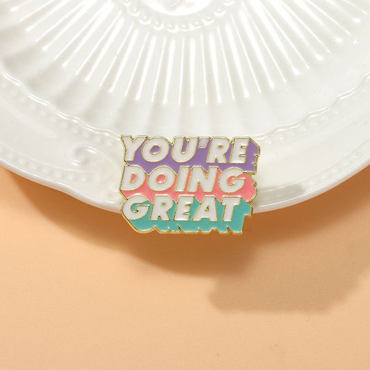 Bag Accessories Decorations Creative English Brooch