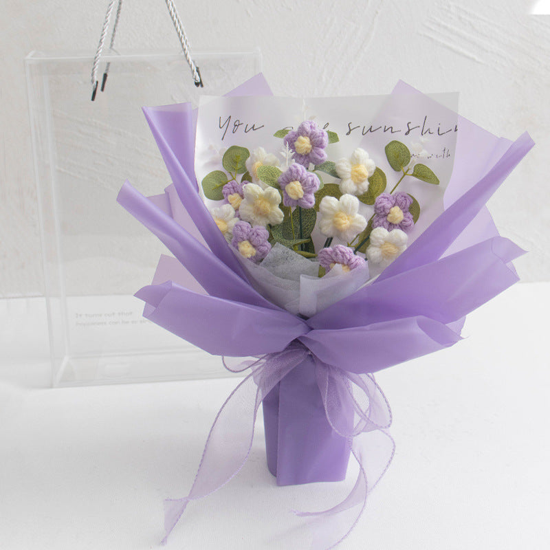 Cross-border Best-selling Hand-crocheted Yarn Bouquet
