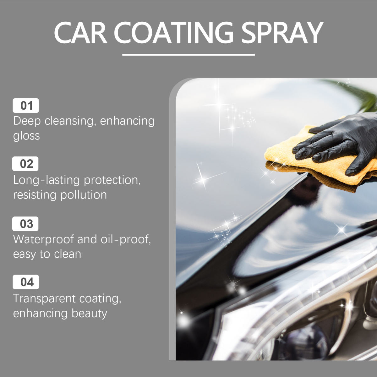Homonth Automotive Ceramic Coating Spray Automotive Paint Care, Cleaning, Stain Removal, And Scratch Refurbishing Agent