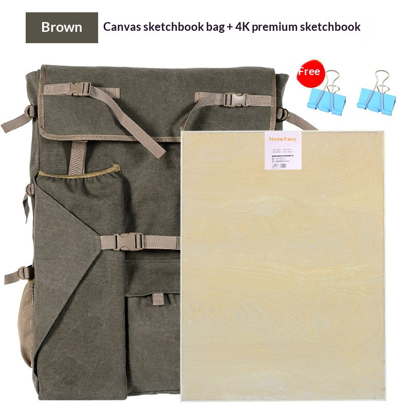 Art Students Bag K-style Sketch Bag Drawing Board Bag Multi-functional Storage