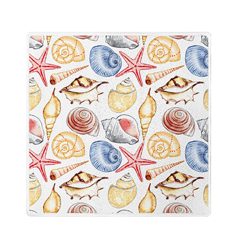 Printed Microfiber Kitchen Cleaning Cloth Small Square Towel