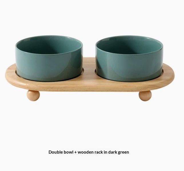 Ceramic Cat And Dog Food Bowls Pet Bowl Supplies