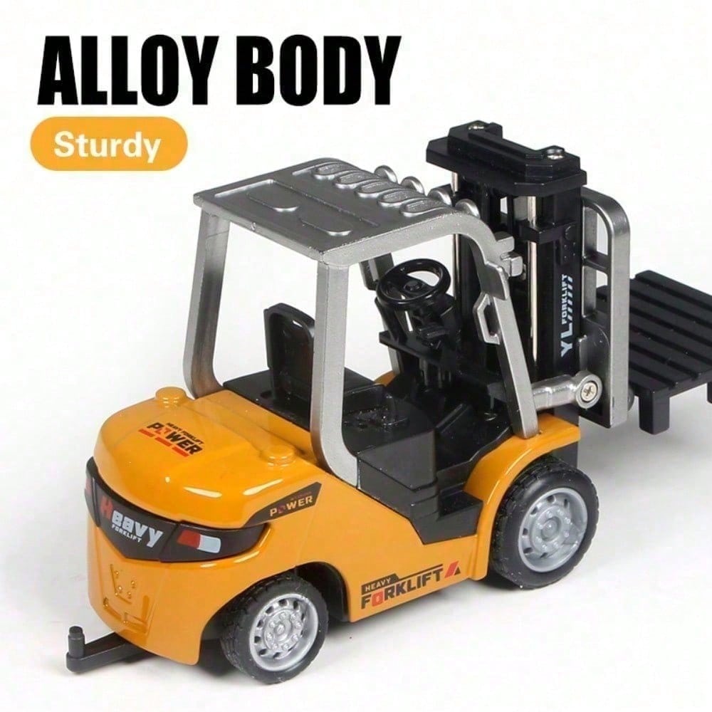 App Controlled RC Construction Truck Mini Alloy Forklift Toy With Realistic Lift System, Perfect Christmas Gift For Boys & Adults, Boy Toys, Party Favors For Kids, Kids Party Favors, Toys For Boy