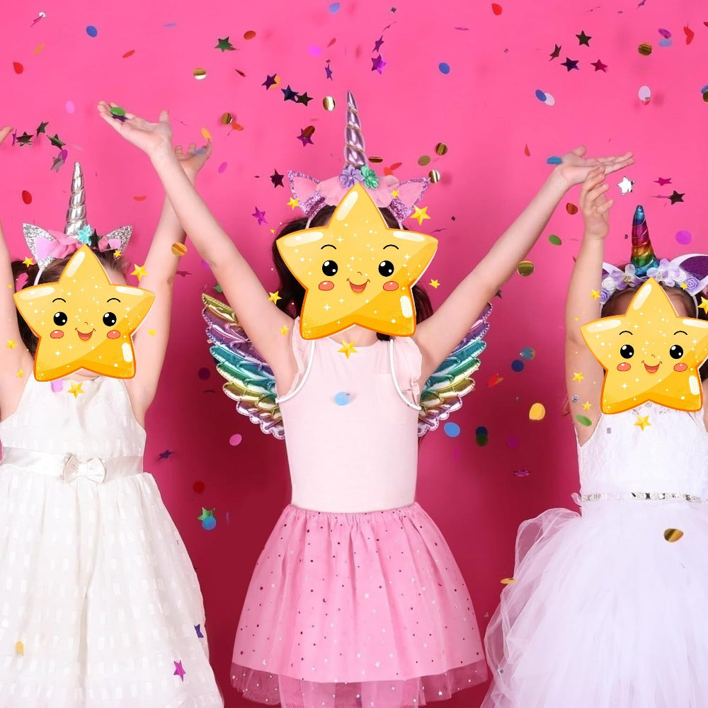 Costume Accessories Set With Headband, Wings, And Dress In Pink And Purple,Costume Accessories For Party And Celebration Decorations, Imaginative Costumes For Special Occasions