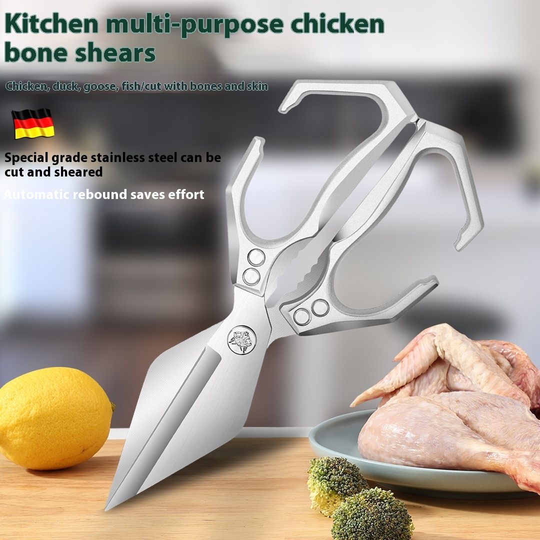 Scissors Stainless Steel Diamond Scissors Chicken Bone Food Household