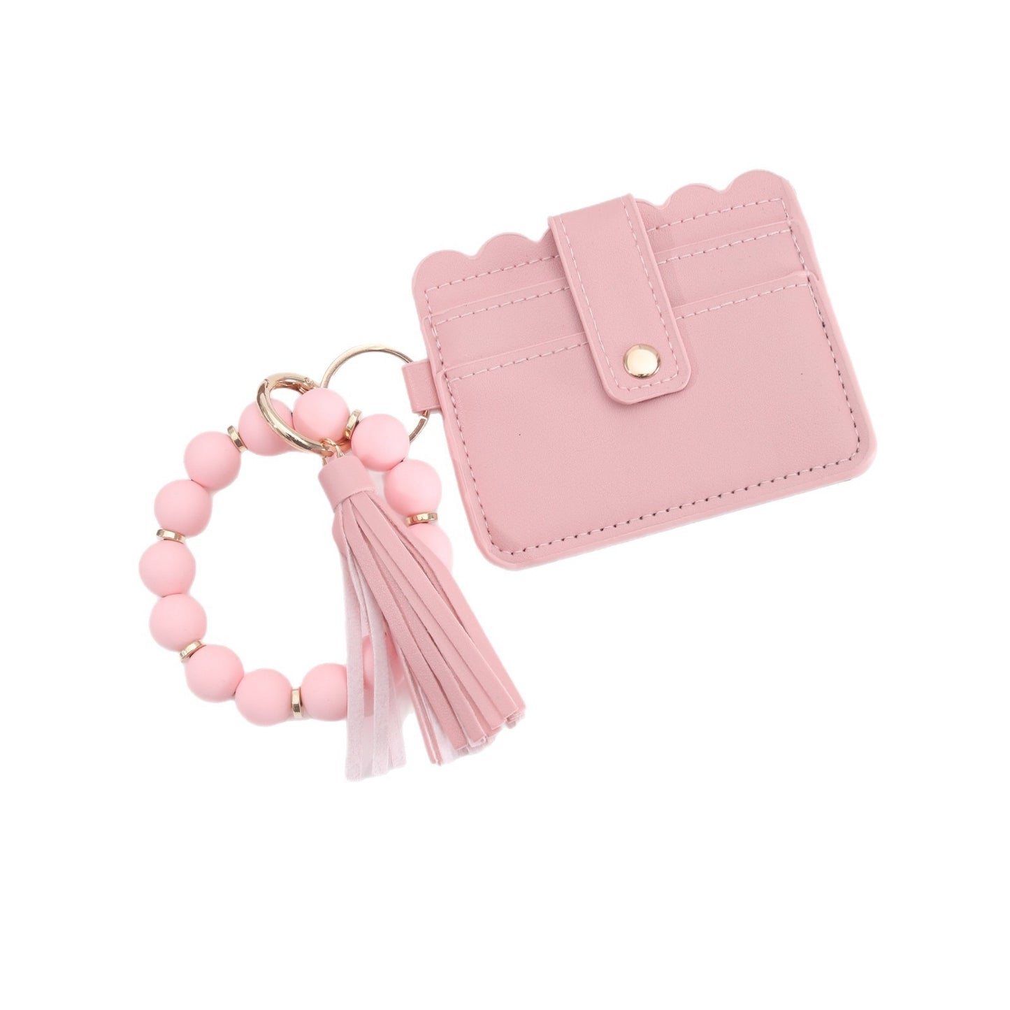 Silicone Bead Bracelet Cardholder Food-grade