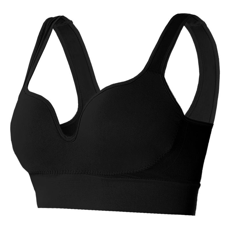 Wireless Push Up Women's Yoga Fitness Running Shockproof Sports Bra