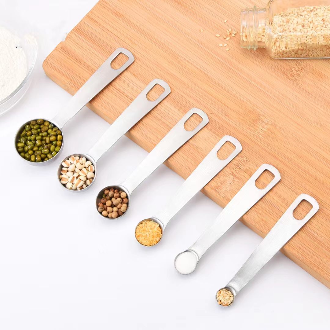 Stainless Steel Measuring Spoon Set With Markings Kitchen Tools