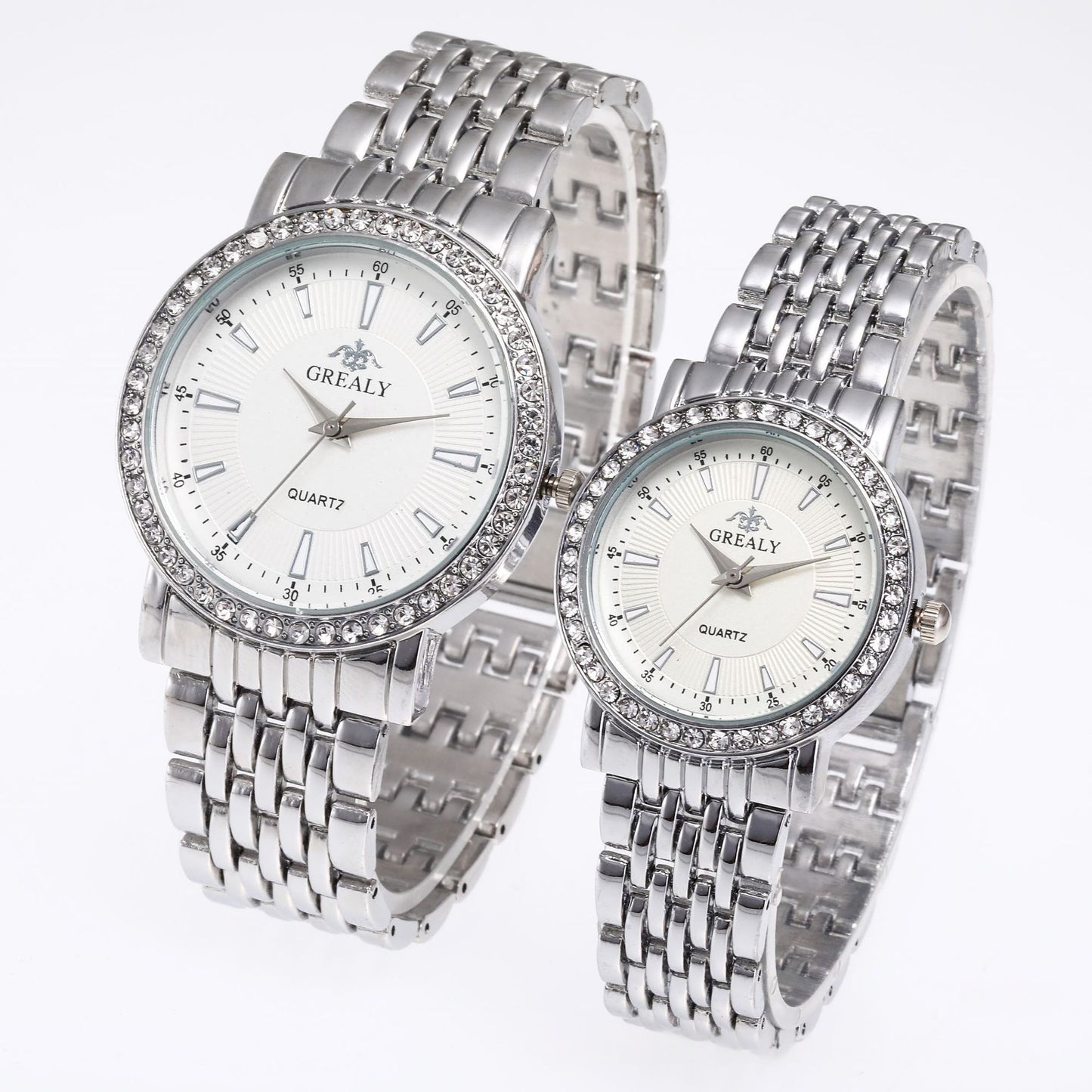 Mens And Womens Quartz Dress Couple Watches Business Gift