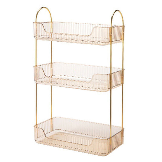 Cosmetic Makeup Holder 3 Tier Storage Shelf Countertop Organizer Perfume Stand