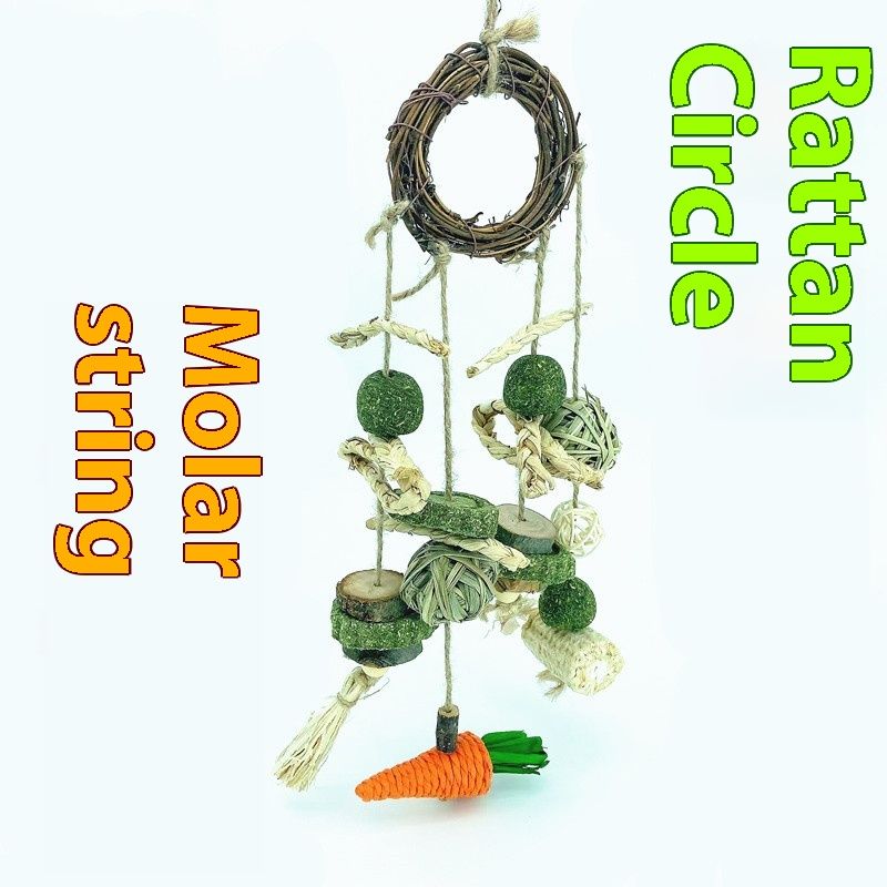 Parrot Toys Hamster Gnawing Toy Rabbit Molar String