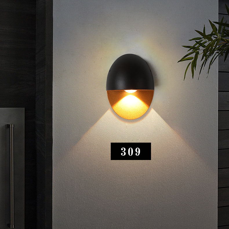 LED Wall Lamp House Number Light Outdoor Waterproof Modern Minimalist Creative